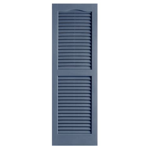 5-in H White Paintable Exterior Shutters. . Lowes outdoor shutters